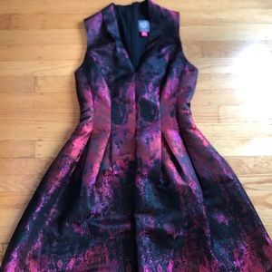 Vince Camuto Party Dress! Fit and flare with gorgeous pleating.